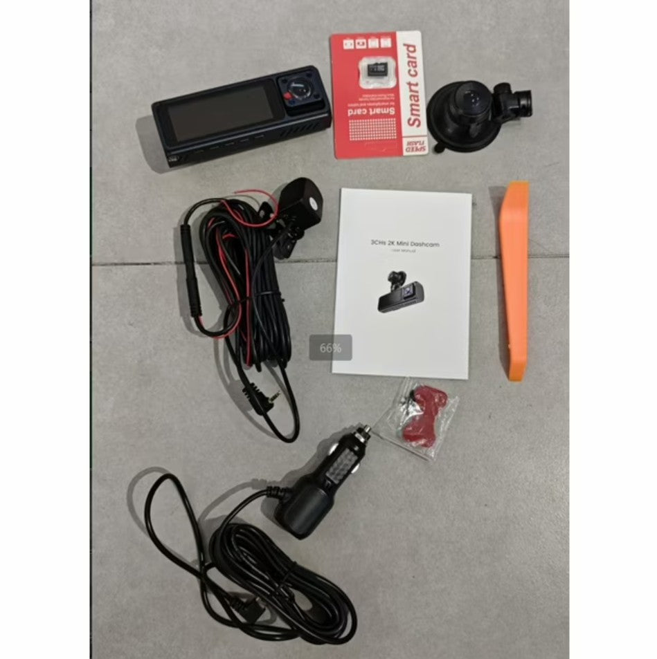 LIVOSA Dash Cam Front and Rear, 2.5K+1080P WDR Dash Camera for Cars, 4K Single Front Built-in WiFi Car Camera