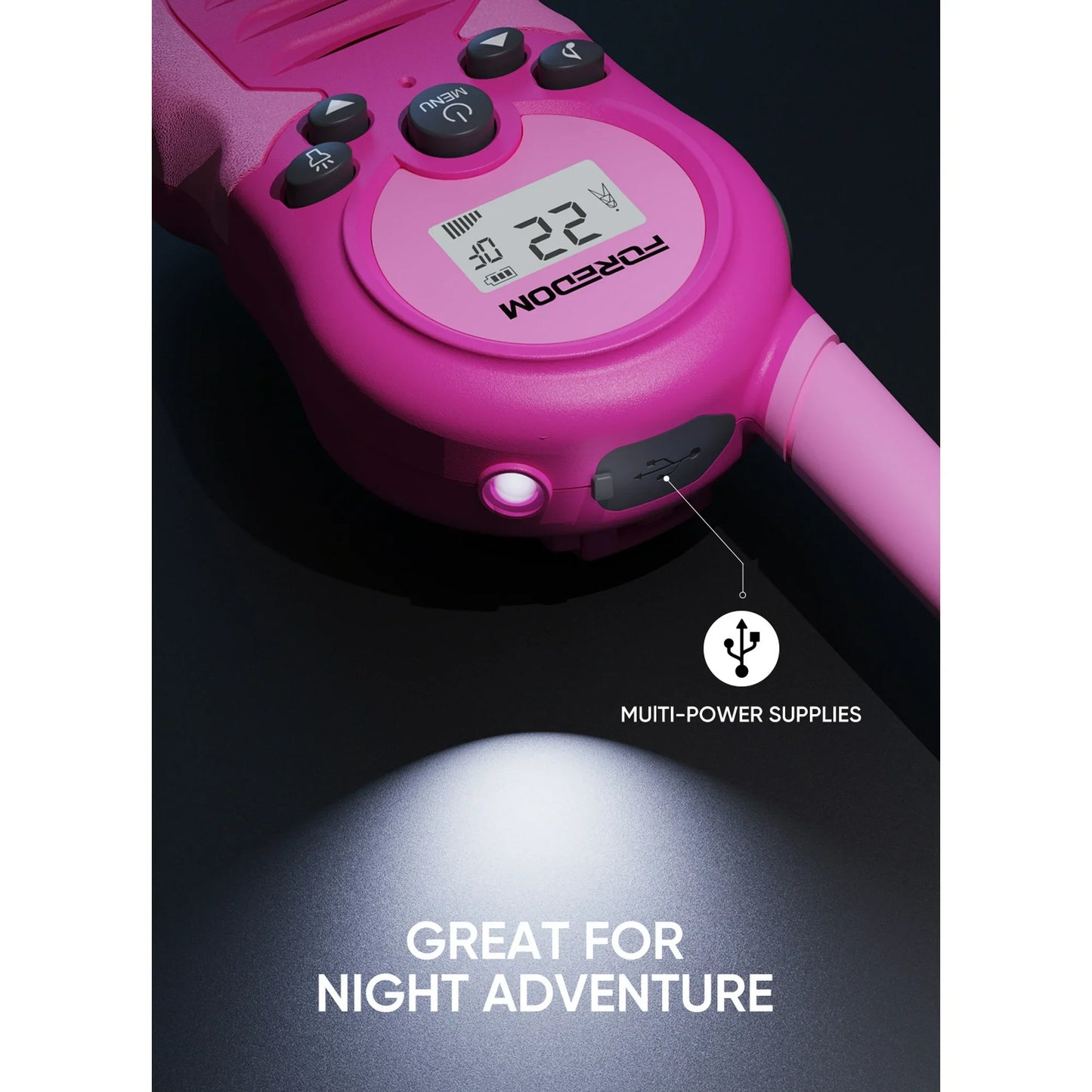 FOREDOM FD688 Rechargeable Walkie Talkies for Kids Long Range with Flashlight