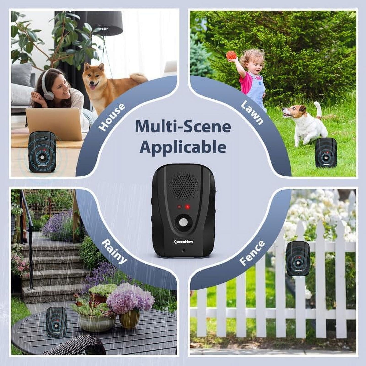 Dog Bark Deterrent Devices With Remote Control, Anti Barking Device Range Up To 33 Ft, Dog Barking Control Devices With Recording And 3 Adjustable Functions, Sonic Bark Deterrent Suitable For One Dog