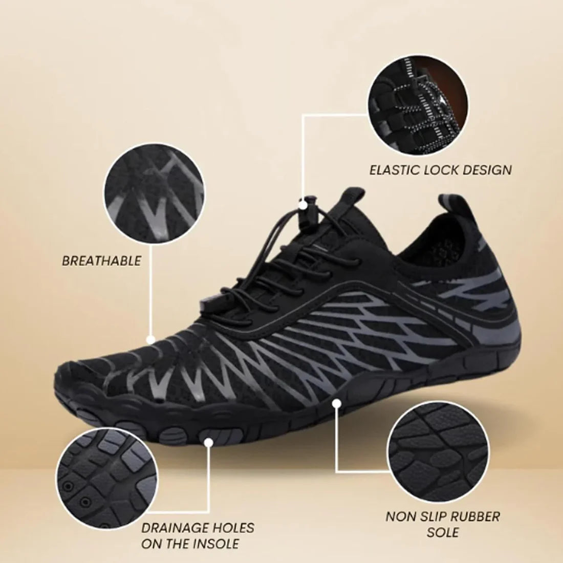Hike Footwear - Pro-Healthy & Non-Slip Barefoot Shoes for Women & Men - Wide Toe Box Walking Shoes & Hiking Boot
