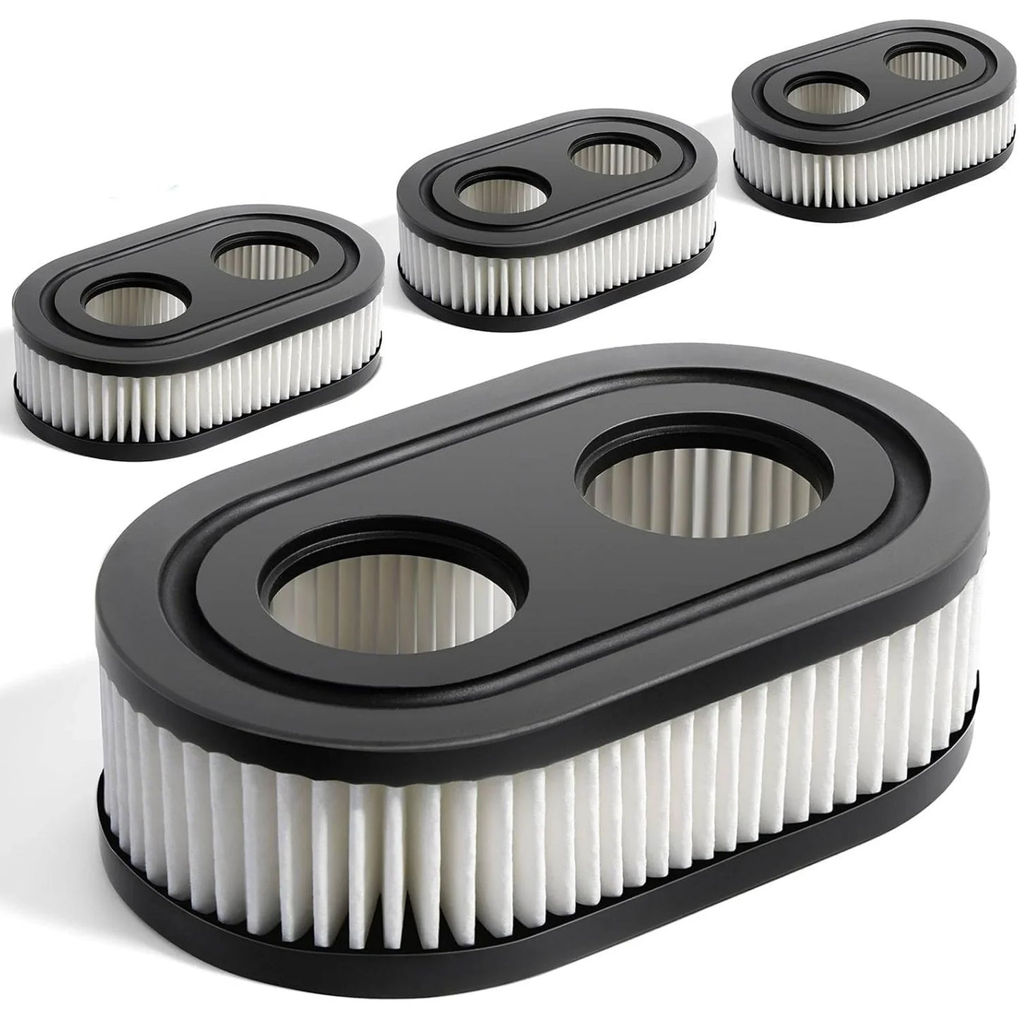 593260 Air Filter for Briggs Stratton 798452 798339 5432 5432k, 550ex 675exi 725exi Series Engines Model and More, Lawn Mower Air Filter Parts for Troy Bilt TB110 TB200 TB230 Lawnmower, 4 Pack