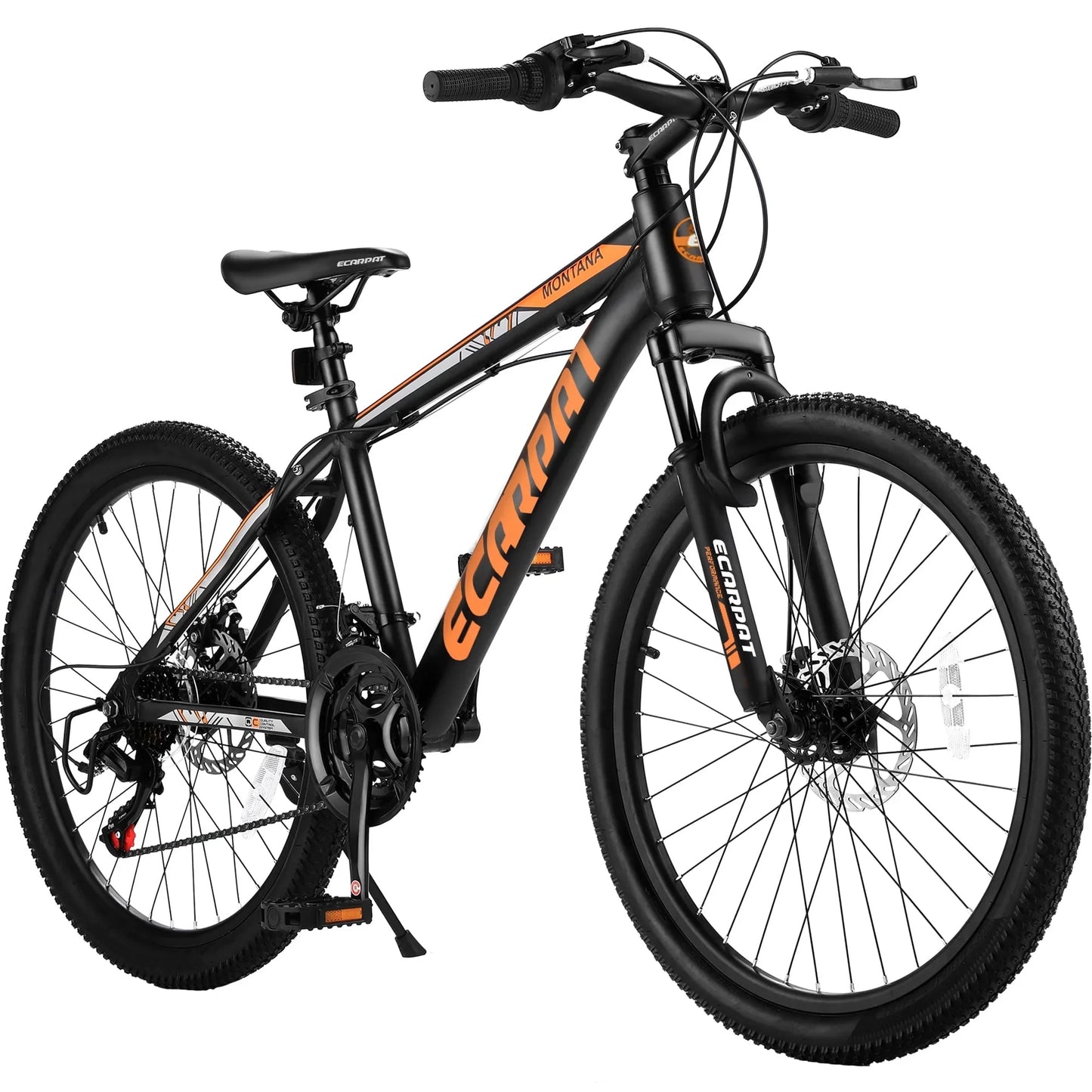 Kids Mountain Bike for Boys Girls, 24 inch Aluminum Mountain Bike with Shimano 21 Speed & Disc Brakes