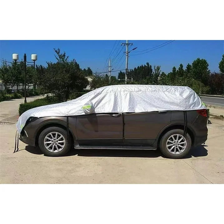HOYUFEI Silver, Nano Aluminum Foil Film, SUV, Hail Proof Vehicle Cover, 4950mm x 1850mm