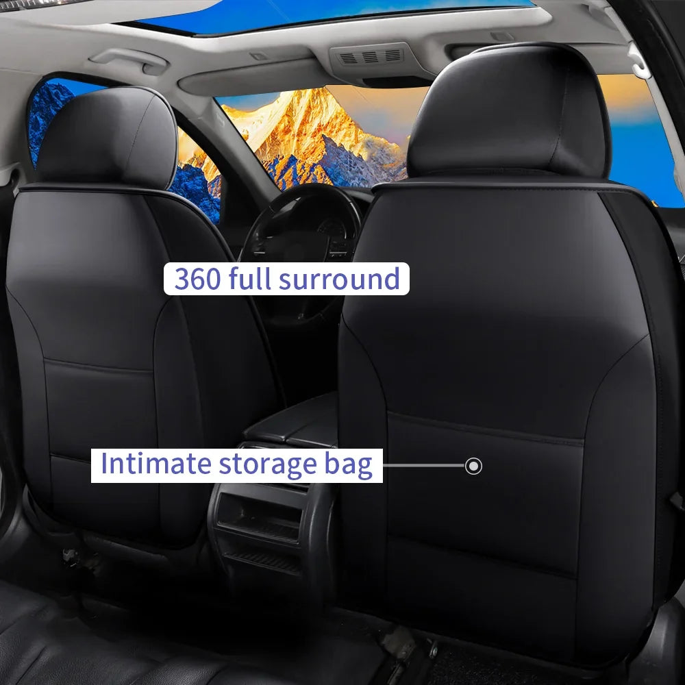 AOMSAZTO Fit Kia Sorento 2007-2021 PU Leather Car seat Cover 20-seat Full Set Compatible Airbag Fit For Split Back Seat Headrest