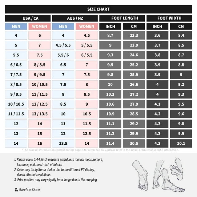 Hike Footwear - Pro-Healthy & Non-Slip Barefoot Shoes for Women & Men - Wide Toe Box Walking Shoes & Hiking Boot