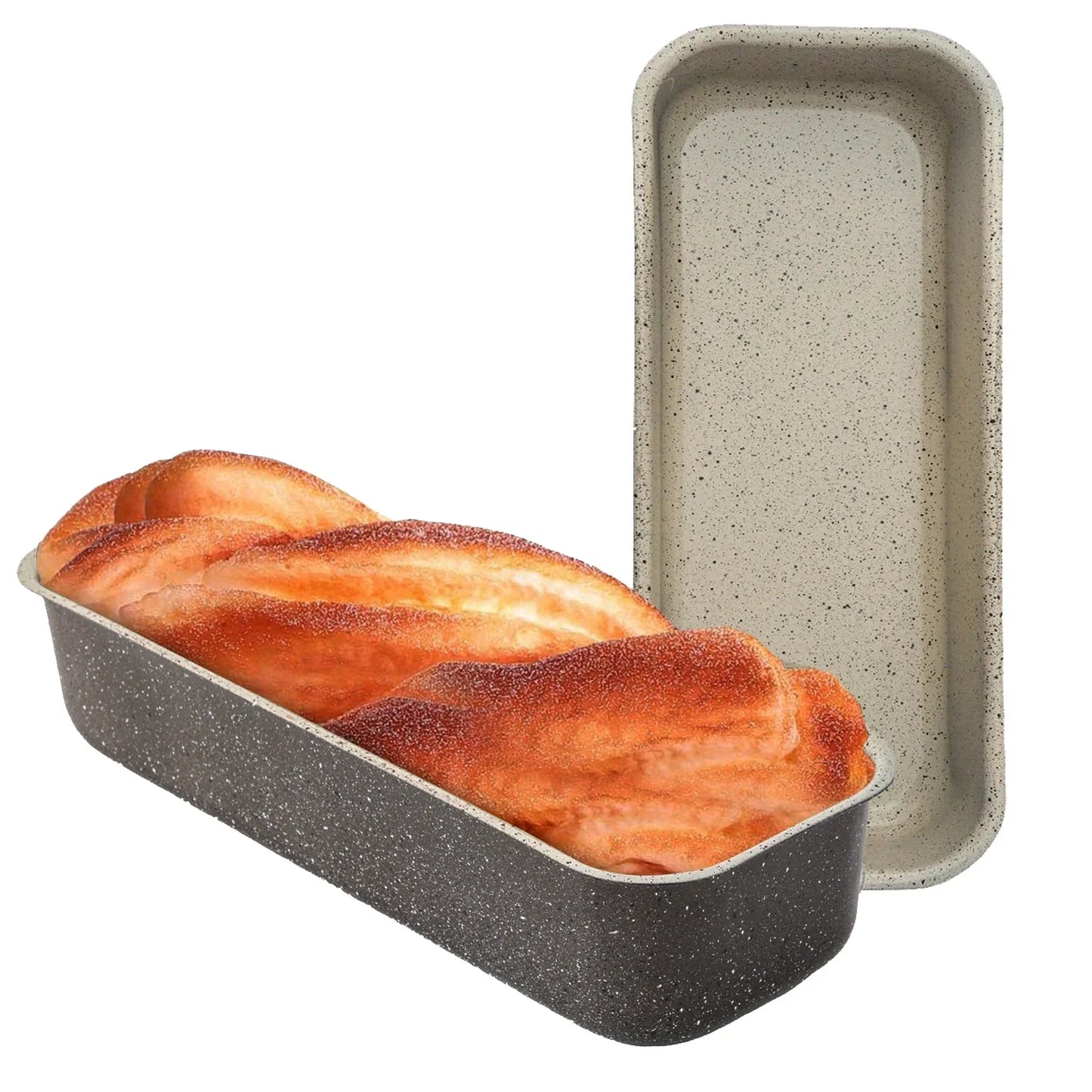 VINAUO 2 Pack Nonstick Bread Pan,13in Carbon Steel Loaf Pan for Baking Homemade Bread, Brownies and Banana Bread Pound Cakes