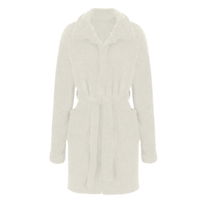 Kaemgyyd Womens Plush Robes Soft Cozy Long Sleeve Bathrobe Winter Warm Fleece Fuzzy Loungewear with Pockets