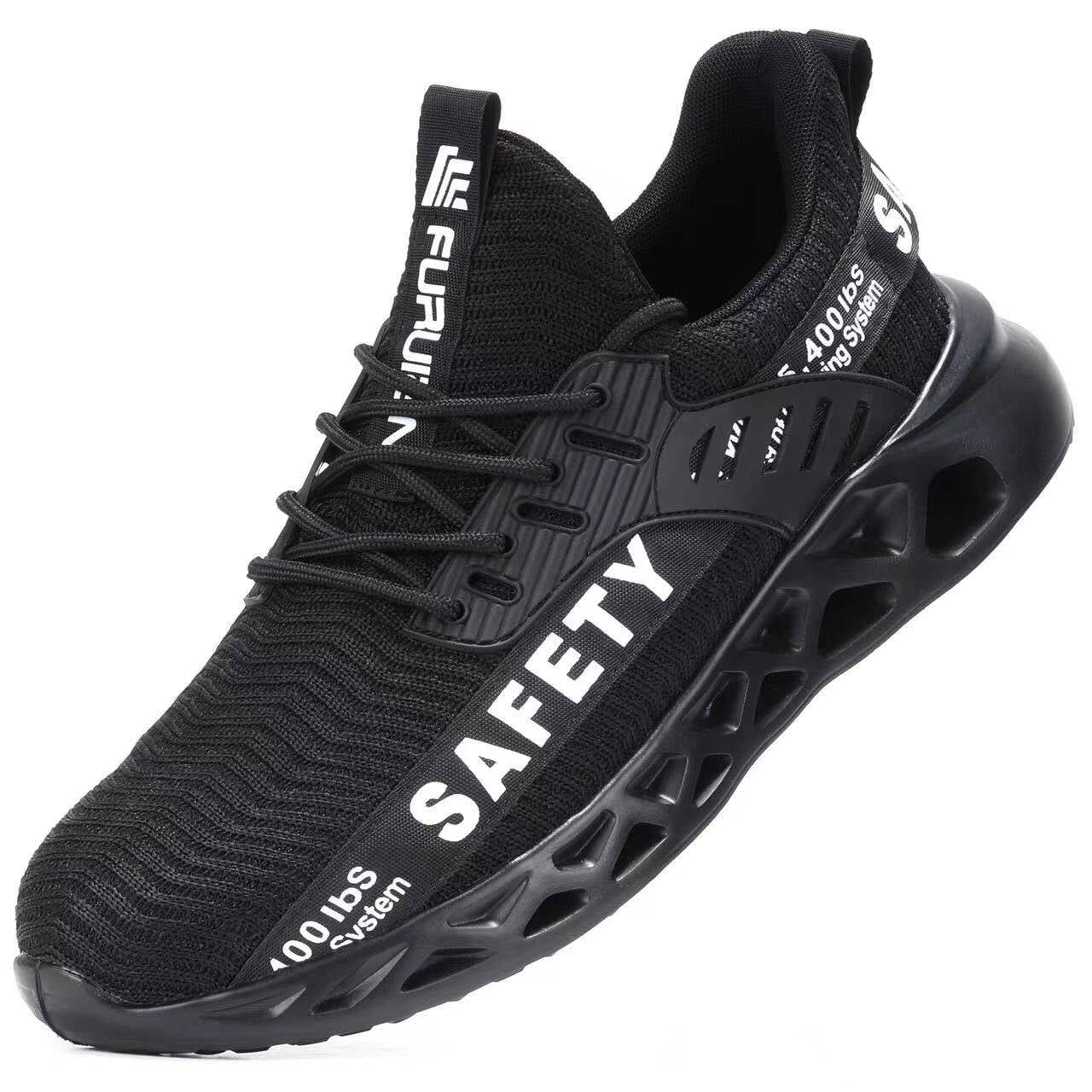 Furuian Steel Toe Shoes for Men Women Composite Work Shoes Comfortable Safety Shoe Lightweight Sneakers