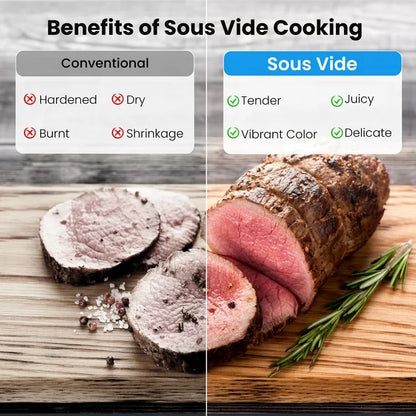 VAVSEA Sous Vide Machines, Precision Cooker, Waterproof Immersion Circulator with Digital Touch Screen and Accurate Temperature Time Control, Sous Vide Device for Home Kitchen