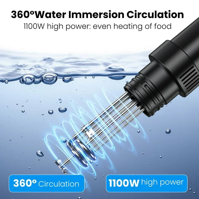 VAVSEA Sous Vide Machines, Precision Cooker, Waterproof Immersion Circulator with Digital Touch Screen and Accurate Temperature Time Control, Sous Vide Device for Home Kitchen