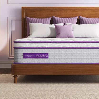 Sersper 10 inch Memory Foam Spring Hybrid Mattress - Compatible with Platform Bed, Box Spring, or Slat Base