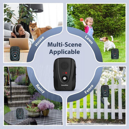 Dog Bark Deterrent Devices With Remote Control, Anti Barking Device Range Up To 33 Ft, Dog Barking Control Devices With Recording And 3 Adjustable Functions, Sonic Bark Deterrent Suitable For One Dog