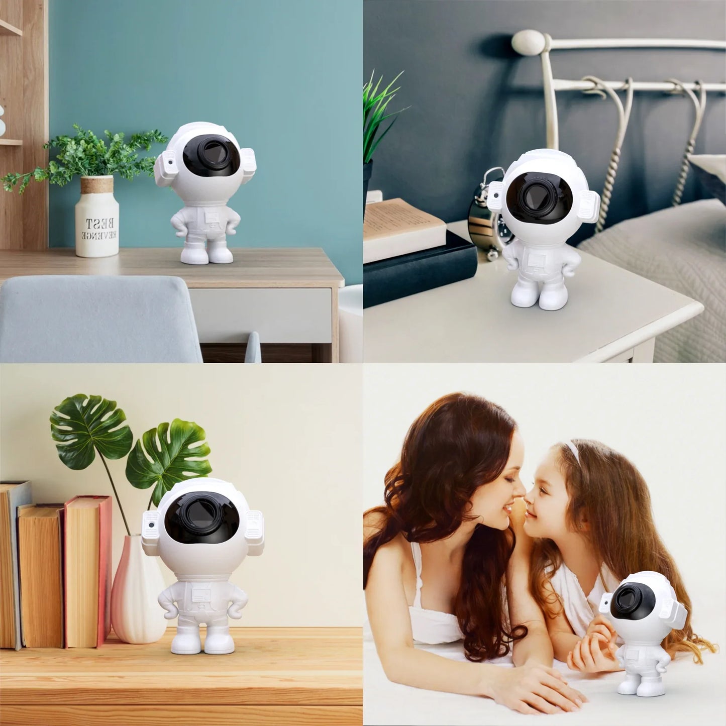 Astronaut Star Space Projector Night Light - Starry Nebula Ceiling Projection Lamp with Timer, Remote Control and 360° Adjustable, Bedroom Decor Aesthetics, Gifts for Kids and Adults