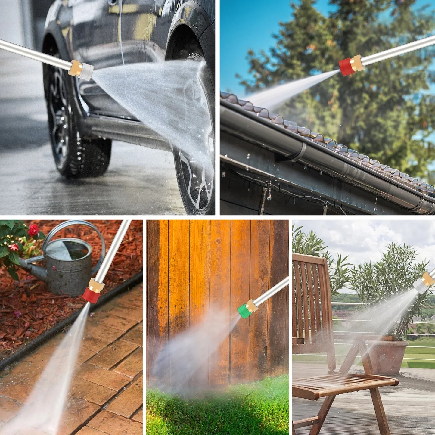Efurden Electric Pressure Washer, 3800 PSI 2.0 GPM, 4 Quick Connect Nozzles, Foam Cannon, 20 ft Hose, Portable Power Washer for Patios/Cars/Fences/Driveways