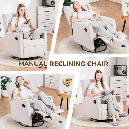 COMHOMA Baby Gliders, Rocking Recliner Chairs  Modern Nursery Chairs