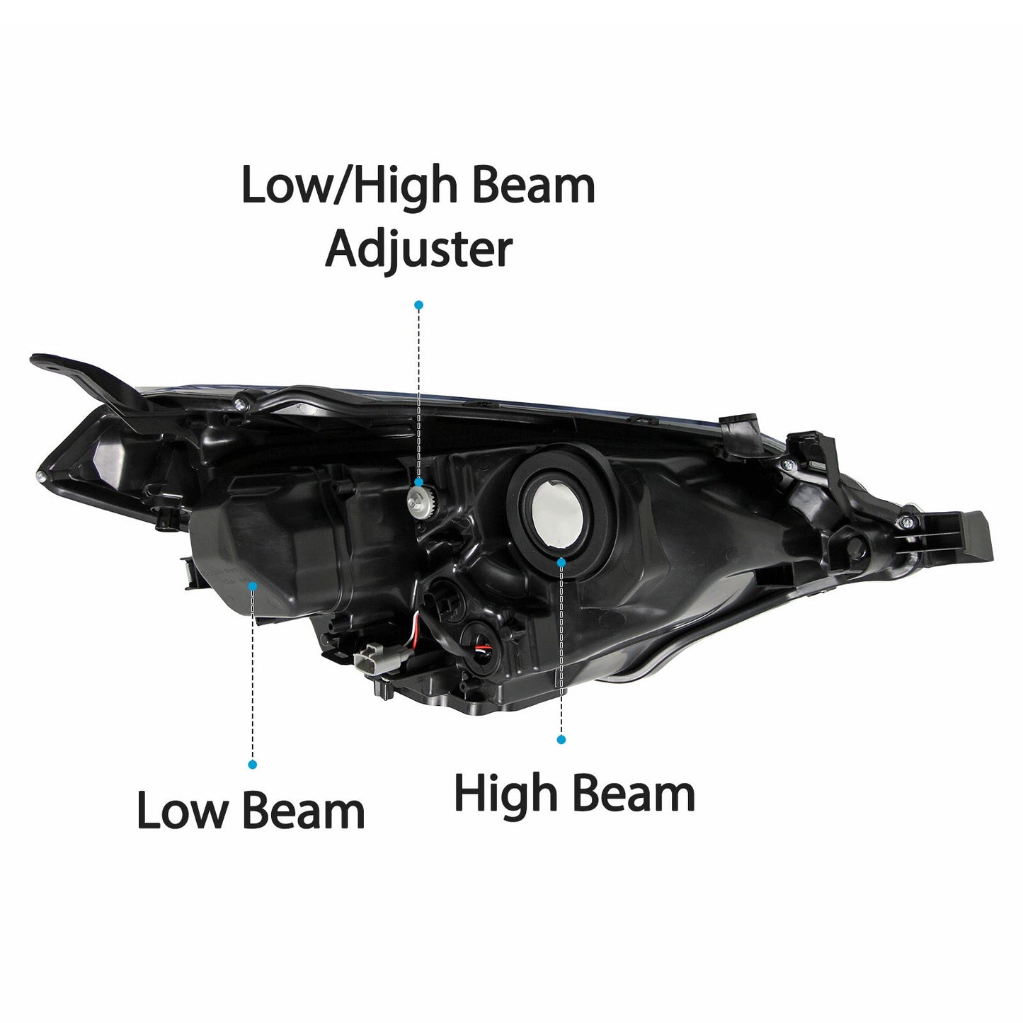 Headlights For 2014 2015 2016 Toyota Corolla Headlamps Left+Right SET Head Light