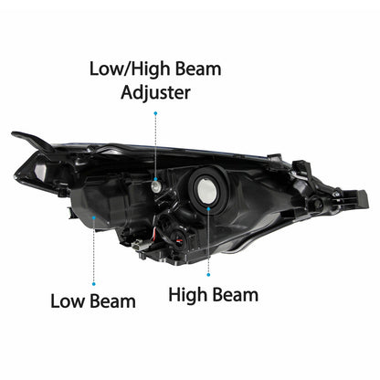 Headlights For 2014 2015 2016 Toyota Corolla Headlamps Left+Right SET Head Light