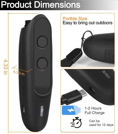 Dog Barking Deterrent Devices Rechargeable Ultrasonic Dog Bark Deterrent 3 Frequency No Bark Control Devices 16.4 ft Range with Dog Whistles